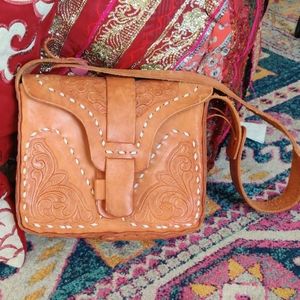 Handmade leather purse